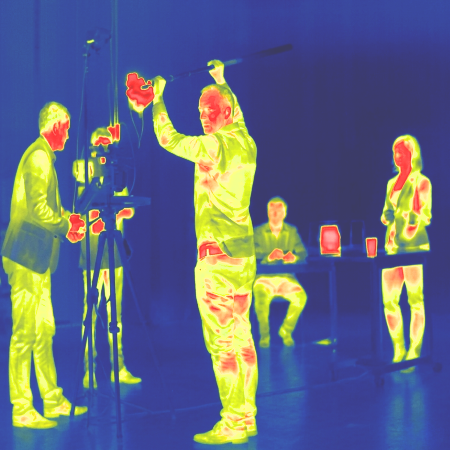 FERREX LWIR multispectral output — real thermal false-colour imagery from multiple spectral filters