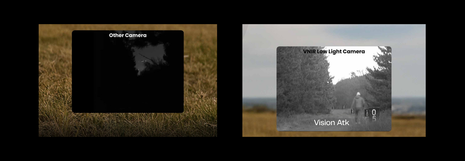 NOCTIS-V VNIR low light imaging — scene comparison day versus night NIR