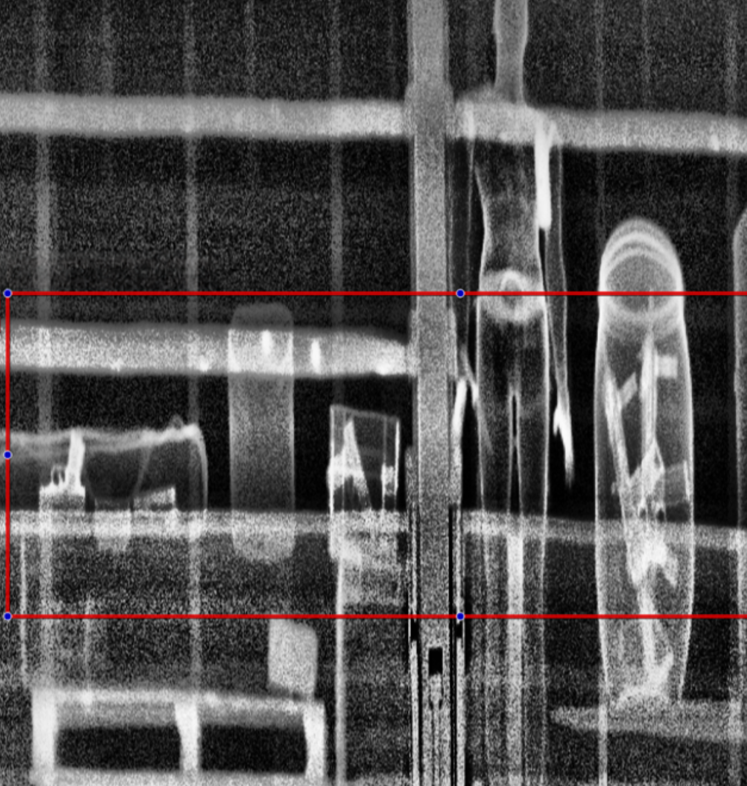 PHANTOM X backscatter scan output — AI threat detection